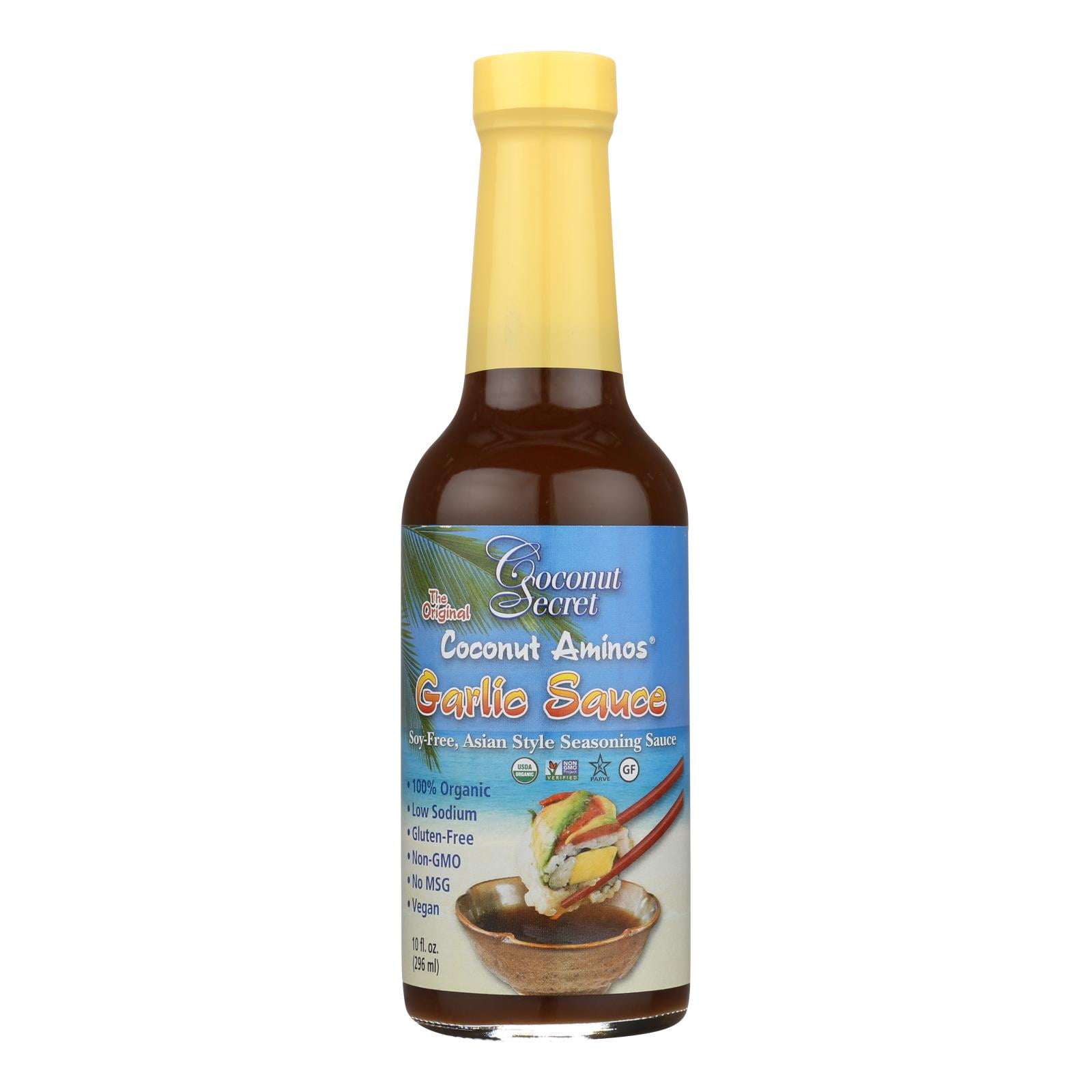 (Case of 12 )Coconut Secret Coconut Aminos Garlic Sauce 10 Fl oz