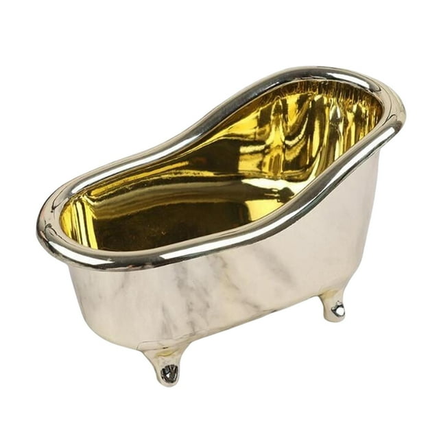 Mini Bathtub Soap Dish Holder Vintage Decoration Multifunctional Soap