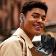 thumbnail image 1 of Auriculares inalámbricos Ozmmyan Bluetooth 5.1 IPX4 con estuche de carga inalámbrica y micrófono integrado para deportes, llamadas nítidas, trabajo y música. ¡Ahorros tecnológicos increíbles!, 1 of 7