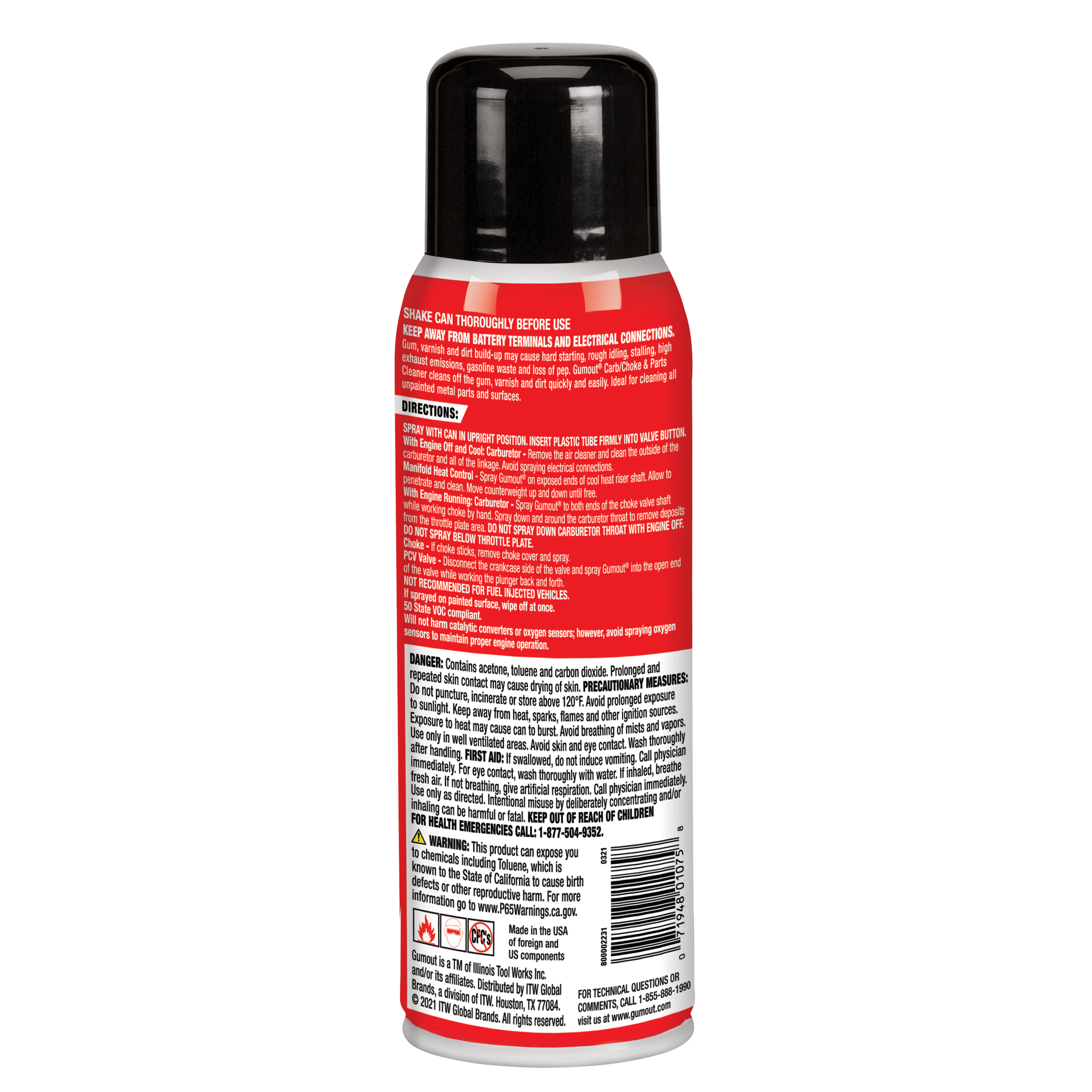 Gumout Jet Spray Carburetor, Choke, and Parts Cleaner - 14 oz