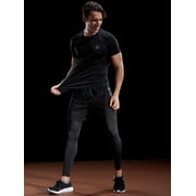 NELEUS Mens Dry Fit Mesh Athletic Shirts 3 Pack,Black+Gray+Olive Green,US Size 2XL
