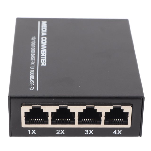 Convertidor De Medios Ethernet Monomodo, 10/100/1000M, Convertidor De Medios Ethernet De Diseño Compacto, Extensión De 25km, Plug And Play, Puerto RJ45, Indicadores LED