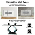 thumbnail image 4 of Soporte de pared para TV Luniquz con movimiento completo para la mayoría de televisores de 32 a 75 pulgadas, soporte de TV giratorio e inclinable con brazos articulados dobles que soporta hasta 132, 4 of 7
