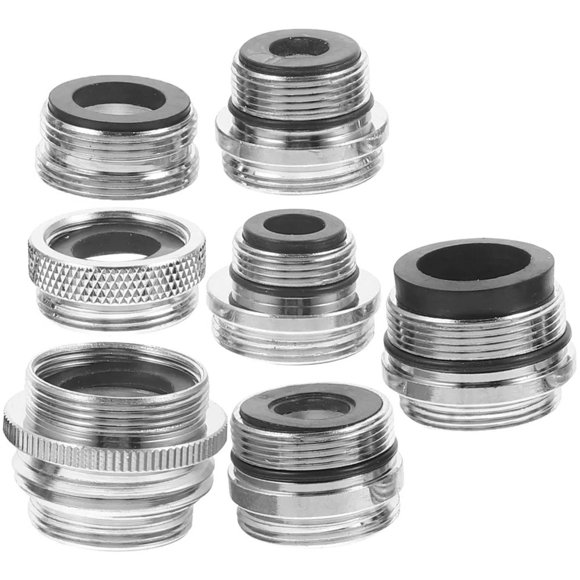 7 Pcs Kitchen Faucet Adapter Set Saving Tap Aerator Connector Bathroom Accessories For Bathroom Sink To Hose Portable Water
