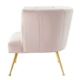 thumbnail image 5 of Armchair Accent Tufted Chair, Pink, Velvet, Modern Contemporary, Mid Century Living Hotel Lounge Cafe Lobby, 5 of 8