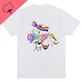 thumbnail image 3 of Camiseta de unicornios para hombre, camisetas gráficas de arcoíris, camisetas divertidas a la moda para mujer, camisetas de Hip Hop Alpha para hombre, ropa estética Unisex 100% algodón, 3 of 5