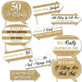 We Still Do 50th Wedding Anniversary Confetti And Balloon