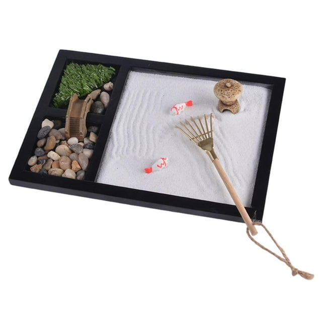 Dovewill Jardin Sable Méditation Micro Paysage Se Détendre Décoration Ensemble Table