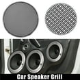 thumbnail image 2 of 2uds 4.92" Audio Altavoz Rejilla Cubierta Malla Woofer Guardia Plateado Tono, 2 of 7