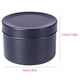 thumbnail image 5 of Inteprter Latas de té de viaje Caddy de té Teaware de té negro de metal Latas de aluminio Almacenamiento de té Tarro de té Organizador Teteras negro, 5 of 6