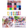 thumbnail image 3 of Suministros de Espaciadoras de Colores de 24 Rejils con 8x de Cuerdas Elásticas, Espaciadoras DIY, para Soledad Cuentas espaciadoras, 3 of 10