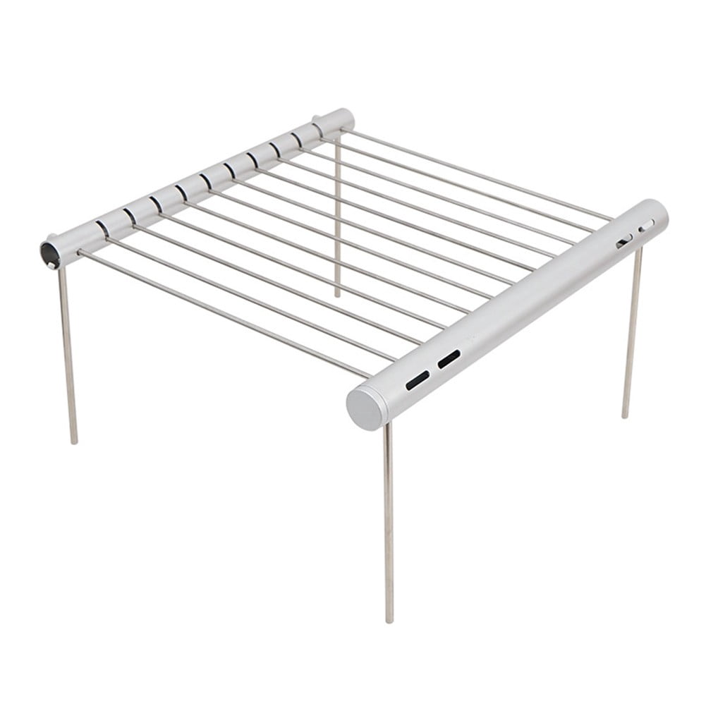 Portable Camping Grill Folding Stainless Steel Charcoal Bbq Grill for Picnic