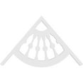 thumbnail image 4 of Ekena Millwork 36"W x 21"H x 1"P (14/12) Pitch Classic Wagon Wheel Architectural Grade PVC Gable Pediment, 4 of 5