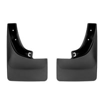 WeatherTech Custom No Drill Splash Guard MudFlaps compatible with 2022-2025 Nissan Frontier, Rear Pair - Black