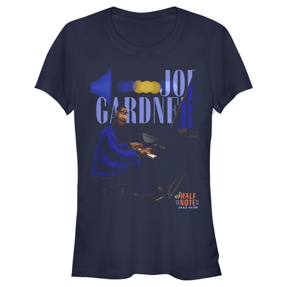 Junior's Soul Joe Gardner Piano Debut Graphic Tee Navy Blue X Large