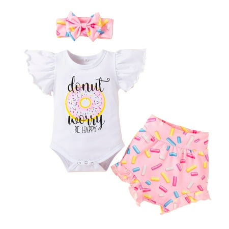 

Autumn Baby Girl Outfit Baby Boys Girls Summer Outfits Letter Pattern Short Sleeve Bodysuit Romper Tops Shorts Pants Headband 3PCS Clothes Set Baby Girl Clothes Arrows