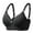 D665/Black, variant on Afdoent Bras for Women Comfortable Large Sized No Underwire Gathering Large Cup Thin Bra Breathable