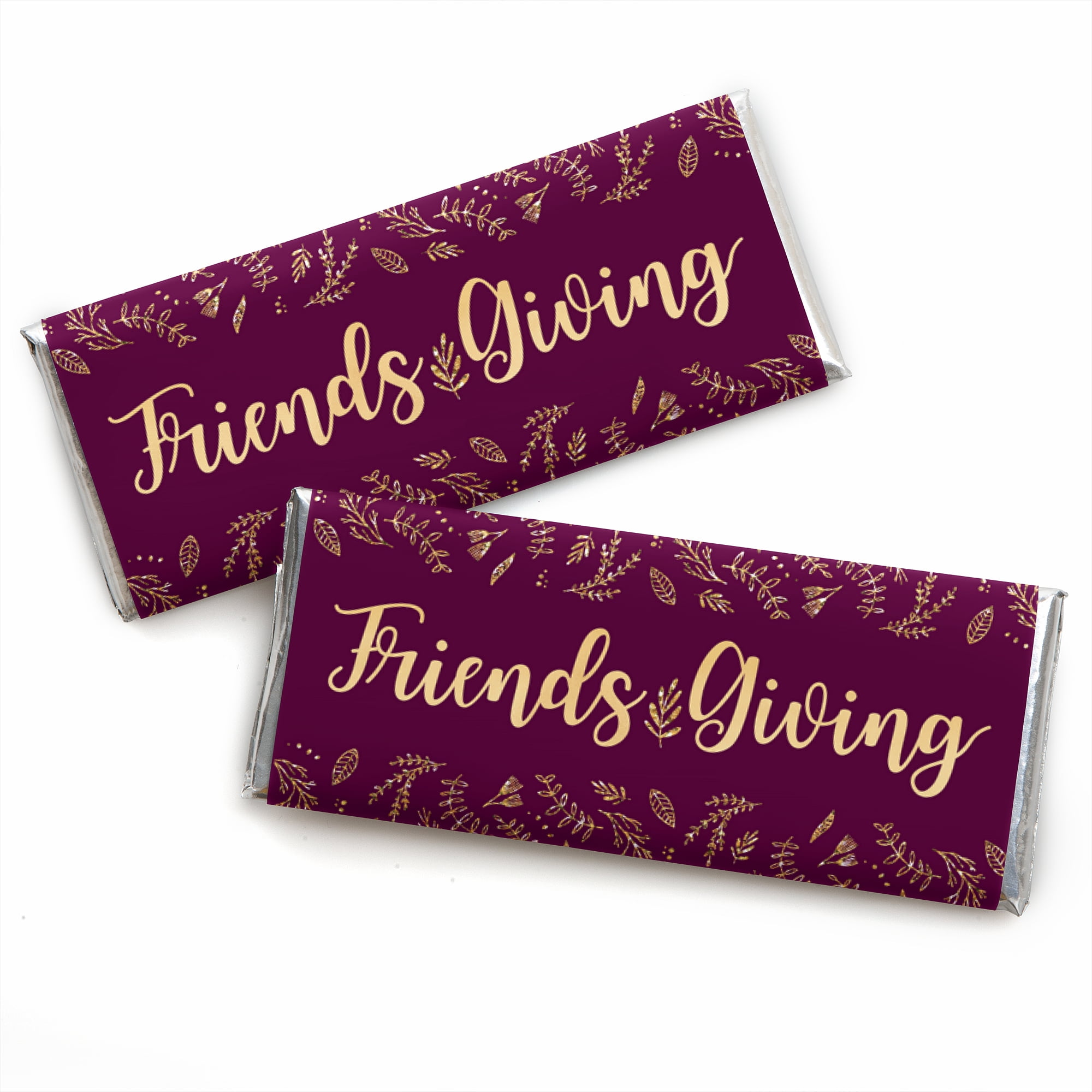 Elegant Thankful for Friends - Candy Bar Wrapper Friendsgiving
