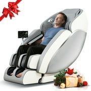 2025 Upgraded 4D Massage Chair Full Body Zero Gravity SL Track Shiatsu Stretching Relief, Back & Calf Heating, Install-free