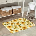 thumbnail image 7 of Sikiie European-style Pattern Sunflower Print Flannel Anti-slip Floor Mat 16x24in, Thickened Dustproof Entrance Door Mat Floor Mat for Kitchen, Bathroom, Laundry Room, 7 of 7