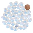 thumbnail image 2 of Loveliome 7 Pcs Healing Crystal Synthesis Opalite Heart Love Carved Palm Worry Stone(0.6 Inch), 2 of 2