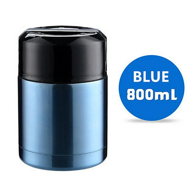 Recipiente térmico perfecl acero inoxidable 800 ml Azul