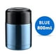 thumbnail image 3 of Tarro de boca ancha para comida caliente, lonchera con tapa con asa, doble pared al vacío Azul 800ml, 3 of 8