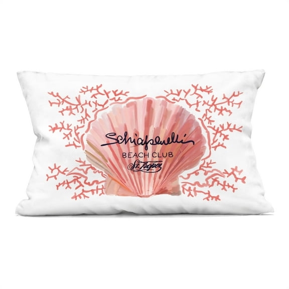 Stupell Industries Pink Glam Clamshell Decorative Printed Throw Pillow Design by Amelia Noyes