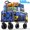 Blue - Pocket, variant on Qunler 560lbs Collapsible Folding Wagon, Heavy Duty Utility Beach Cart with 8" Wheels and Side Pocket, Large Capacity for Camping, Beach, Shopping, Sports, Outdoor, Blue