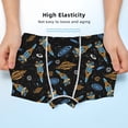 thumbnail image 3 of Yiaed Space Rockets Print Boys' Boxer Briefs Cotton Casual Stretch Comfort Boys Boxers - Kids Boxer Briefs Underwear for Boys (6-18)-X-Large, 3 of 5