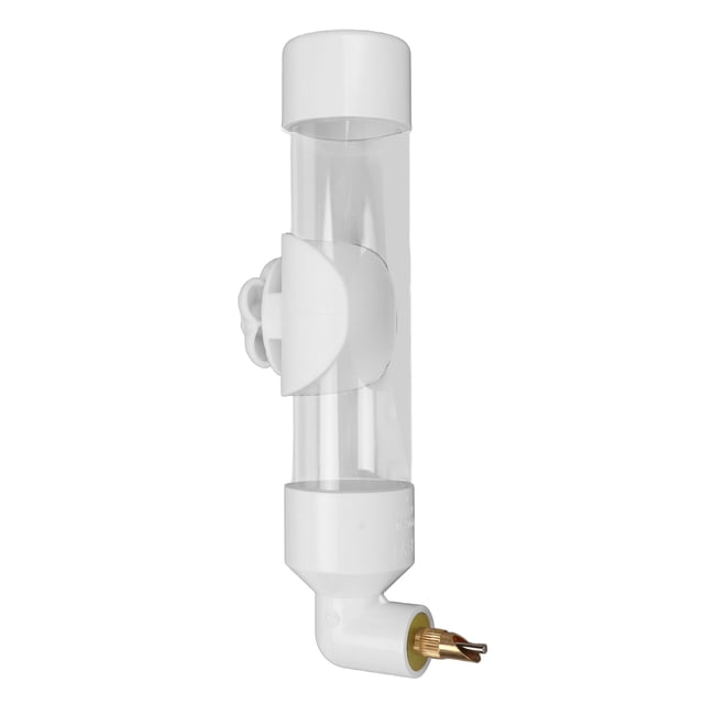 Bebedero automático para loros, botella de agua acrílica segura para pájaros, comedero para pájaros pequeños, medianos y grandes, color blanco