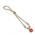 thumbnail image 2 of Pulsera con colgante de corazón de oro, exquisita y elegante pulsera personalizada de acero de titanio para mujer, 2 of 15