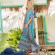 thumbnail image 4 of TEELYNN, vestidos maxi caftán de rayón con estampado floral étnico, vestido de playa de verano, vestido bohemio con abertura lateral, vestidos sueltos para mujer, vestido, 4 of 5