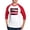 Red/White, variant on CafePress - Shiny Pink Pumpkin - Cotton Baseball Jersey, 3/4 Raglan Sleeve Shirt