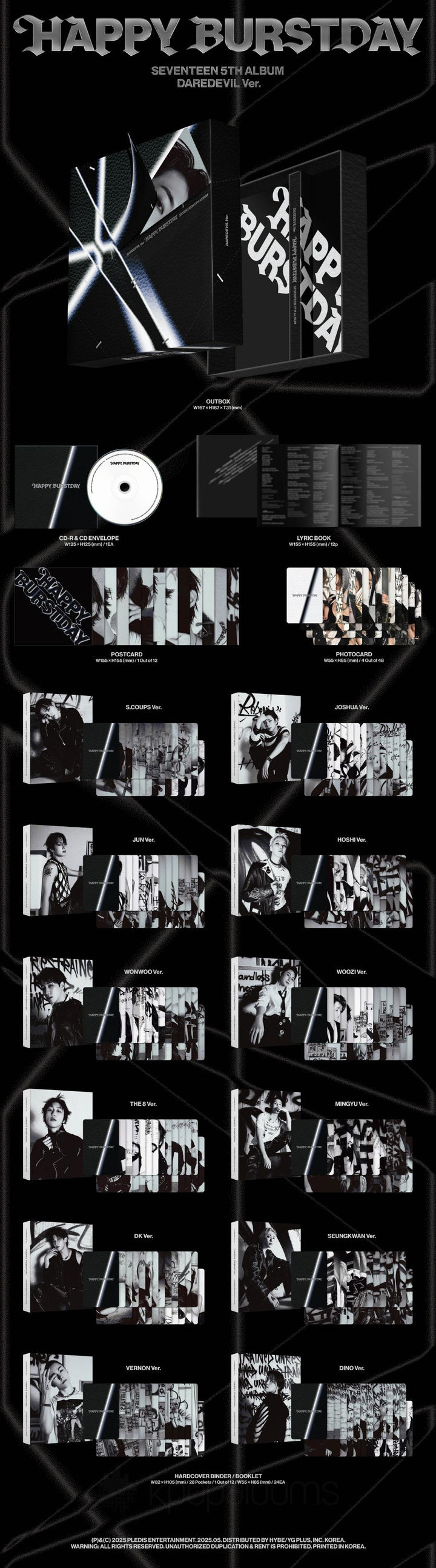 SEVENTEEN - [HAPPY BURSTDAY] 5th Album NEW BURSTDAY Version