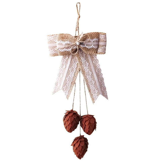 Arcos De Encaje De Navidad Árbol De Navidad Colgante Decorativo De Navidad Con Piñas Para Fiesta De Vacaciones Chimenea Decoración De Ventanas Vogacara HA039042-00