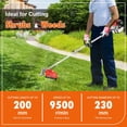 thumbnail image 3 of Floseru 5-in-1 Lawn Mower,52CC 2-Stroke Gas Powe Weed Wacker,Multi-Functional Lawn Mower Hedge Trimmer Chainsaw Brush Cutter,Weed Eater for Grass and Bush, 3 of 11