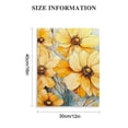 thumbnail image 3 of ZFLMY Yellow Flowers Painting Wall Decor for Bedroom and Kitchen, Fashion Wall Art for Living Room, Bathroom, and Office, Ready to Hang, Home Decor 12x16in, 3 of 5