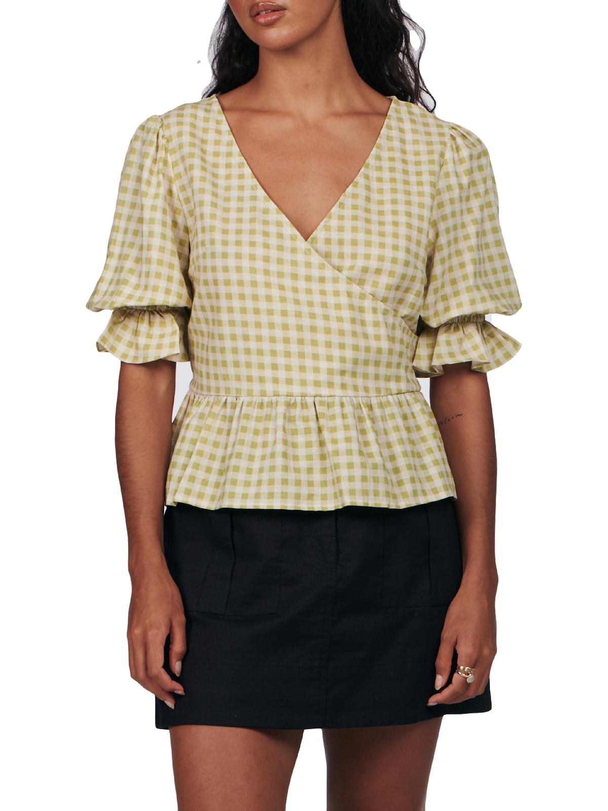 Orvis Ladies' Linen Blend Top Green 