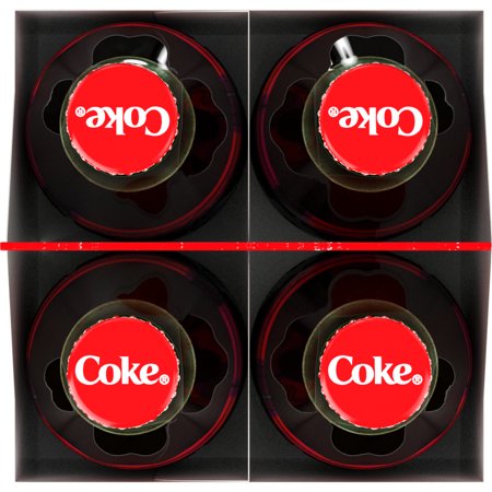 Coca-Cola de Mexico Soda Pop Glass Bottles, 355 mL, 4 Pack