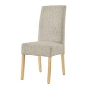 New Pacific Direct Valencia Fabric Dining Side Chair in Beige (Set of 2)