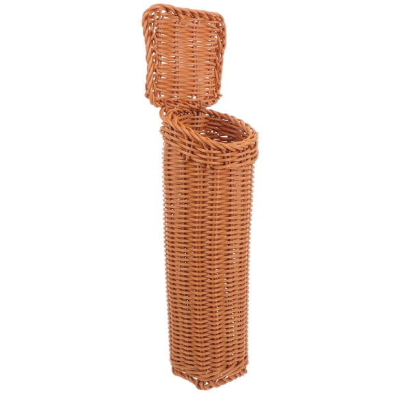 CRILSTYLEO Wicker-Style Kitchen Hanging Wall Basket Storage Organizer Set for Home and Office
