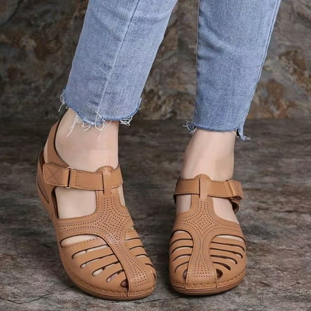 

Summer Women s Buckle Sandals Hole Shoes