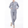 thumbnail image 2 of Chandails à Capuchon et Pantalons en Molleton pour Femmes Gris, 2 of 7