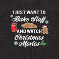thumbnail image 4 of Inktastic I Just Want to Bake Stuff and Watch Christmas Movies Women's Plus Size T-Shirt, 4 of 5