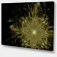 thumbnail image 2 of Light Brown Symmetrical Fractal Flower - Floral Canvas Art Print, 2 of 3