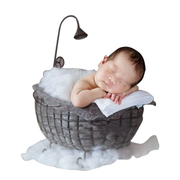 Newborn in cheap basket