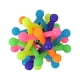 thumbnail image 3 of 2 pelotas mordedoras molares arcoíris para perros: juguetes de goma para la dentición de cachorros, para fortalecer el vínculo y el ejercicio (pequeñas), 3 of 8
