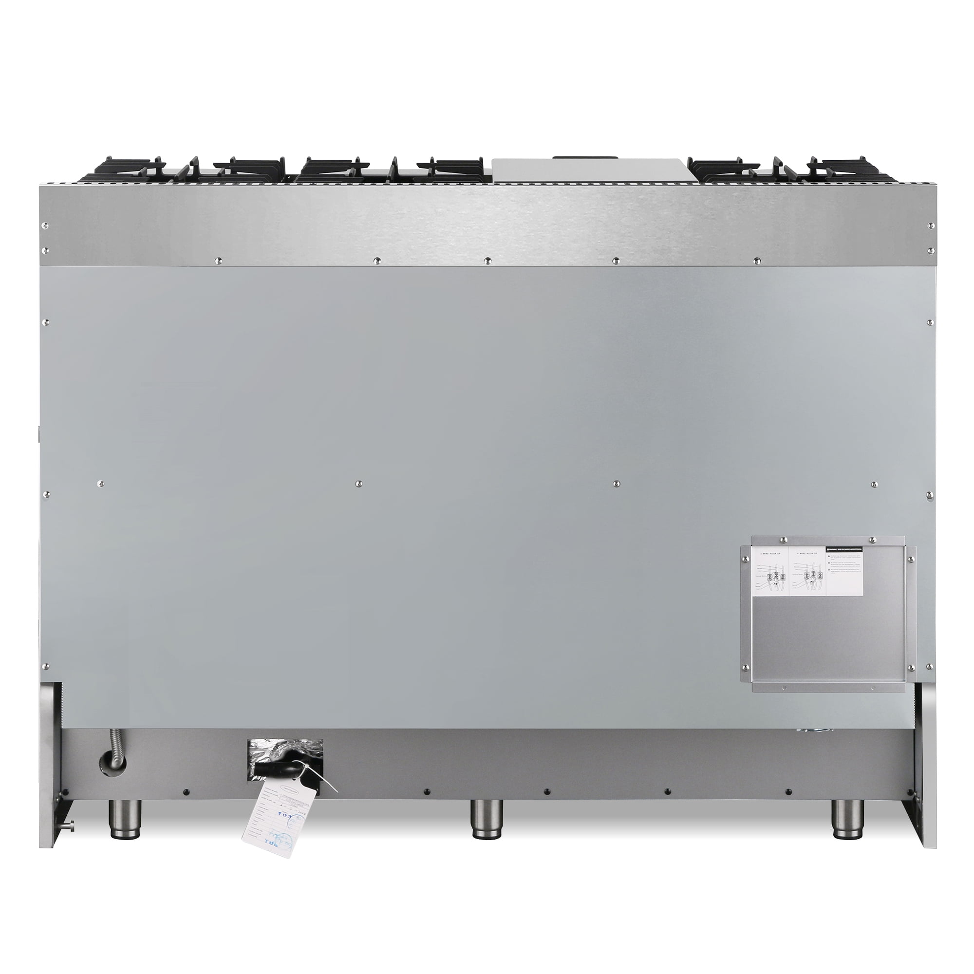 Cosmo 48 in. Lumin Collection 6.7 cu. ft. Double Oven Dual Fuel Range with 6 Sealed Burners, Rapid Convection, Stainless Steel