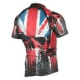 thumbnail image 2 of joogoo Skull with Flag Pattern Men's Cycling Jerseys Mountain Bike Short Sleeve Tops 3XL, 2 of 7